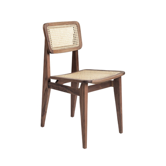 GUBI C-Chair Dining Chair - French Cane