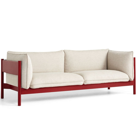 Hay Arbour Eco 3 Seater Sofa - Wine Red Beech Frame