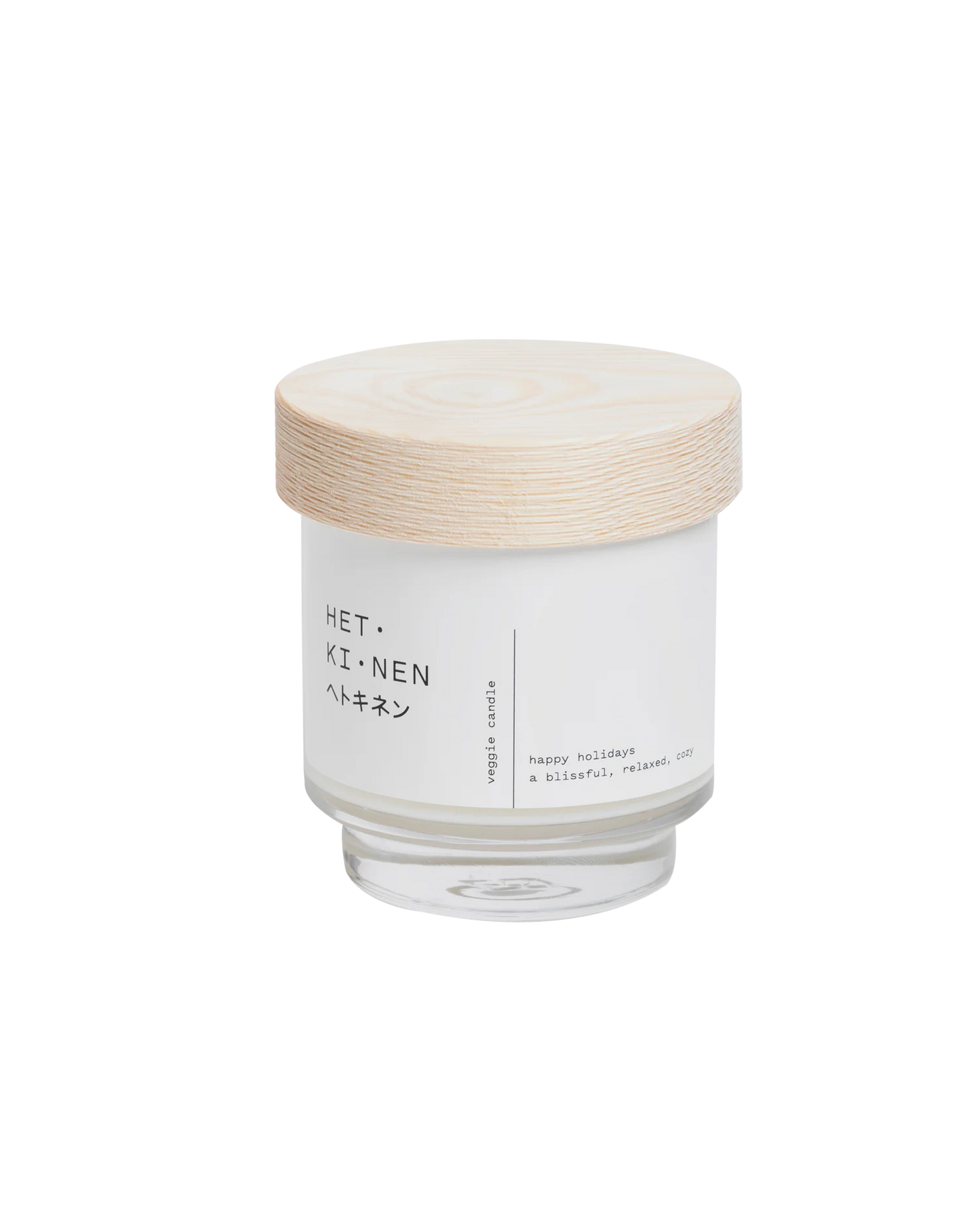 HETKINEN Veggie Candle Happy Holidays