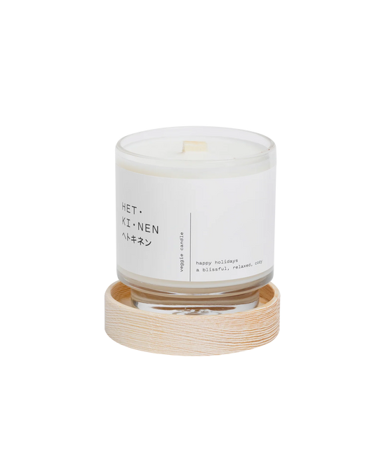 HETKINEN Veggie Candle Happy Holidays