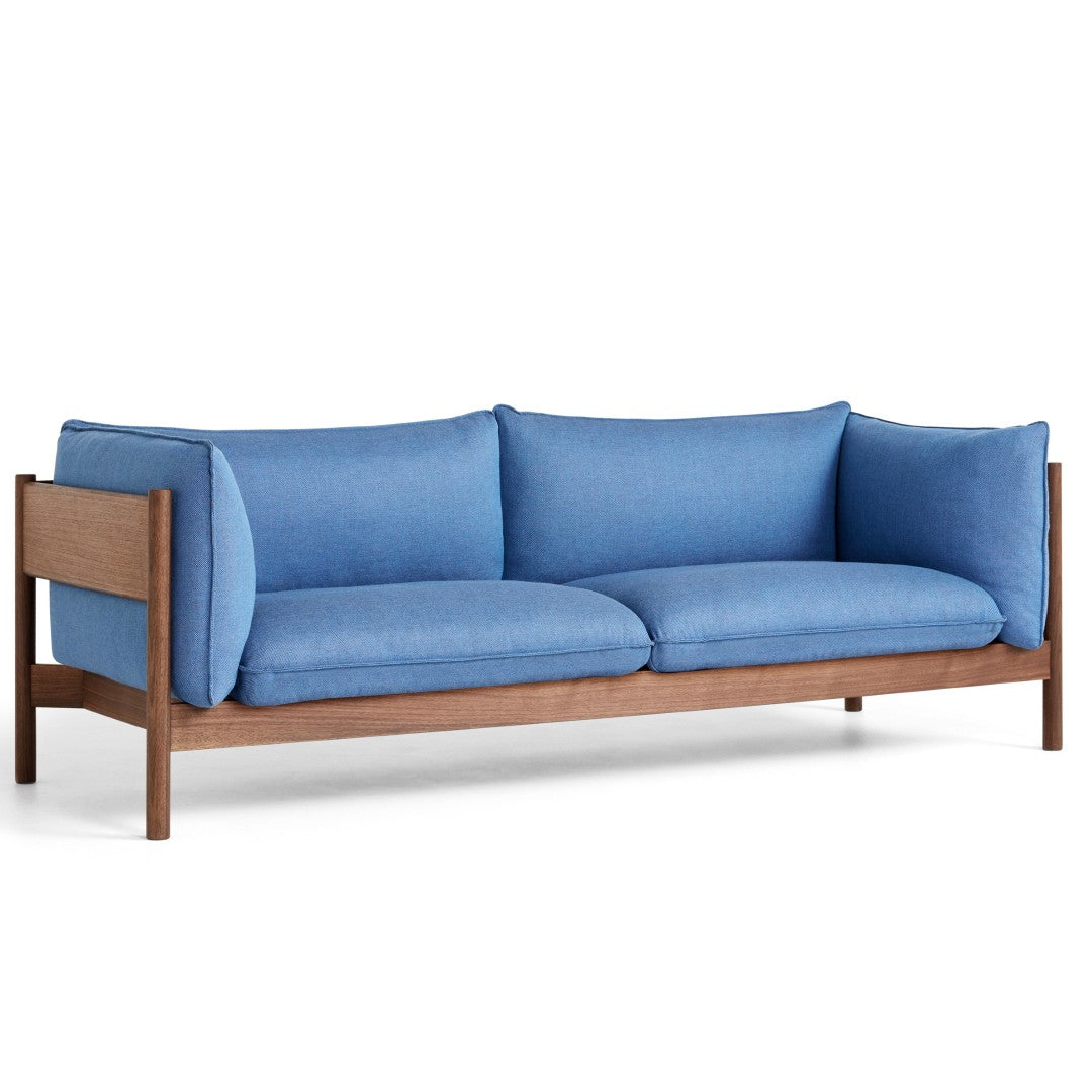 Hay Arbour Eco 3 Seater Sofa - Walnut Frame