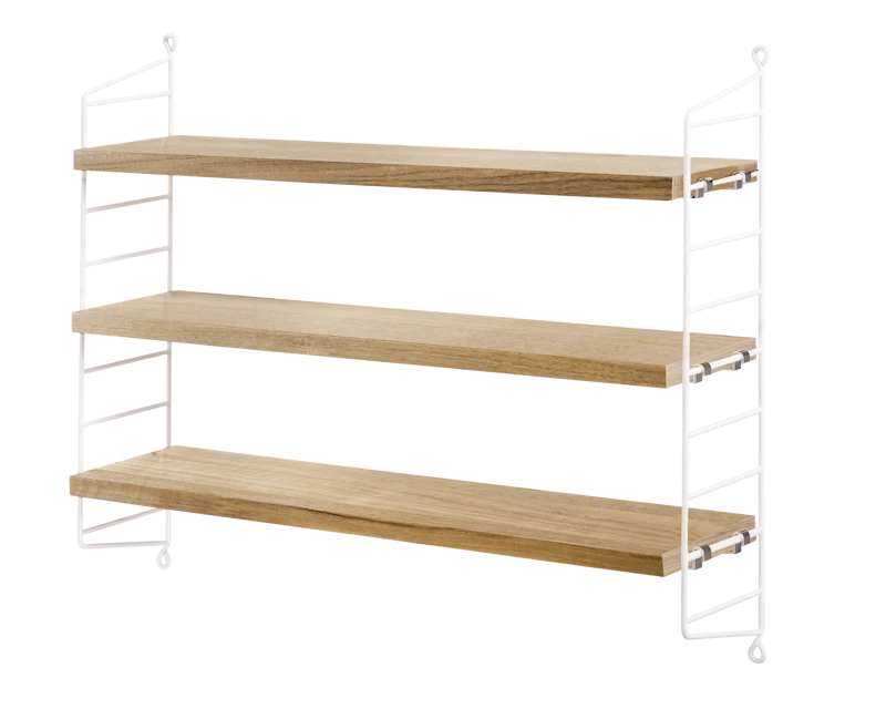 String Pocket Shelving - Wood