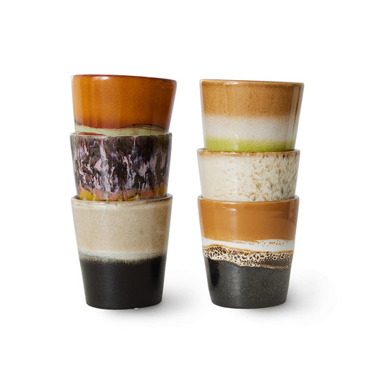 HKLiving 70s Ceramics: Coffee Mugs - Soil