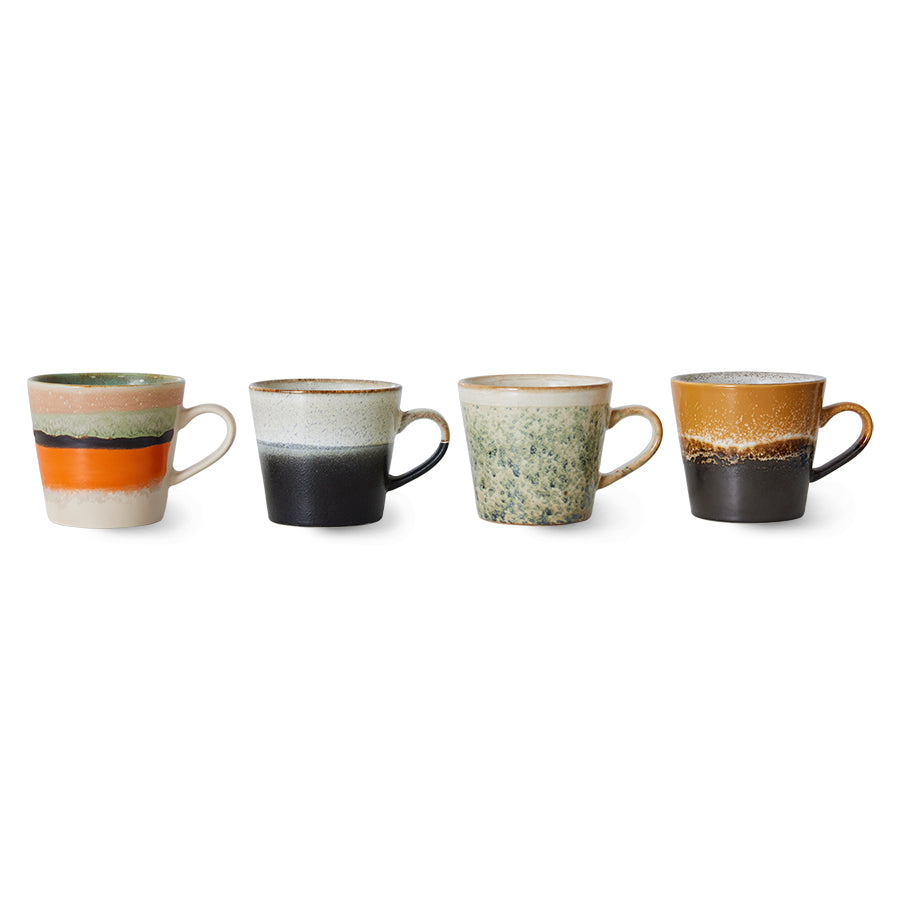 HKLiving 70s Ceramics: Cappuccino Mugs - Verve