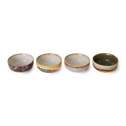 HKLiving 70s Ceramics: Tapas Bowls - Crystal