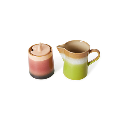 HKLiving 70s Ceramics: Milk Jug & Sugar Pot - Foreland