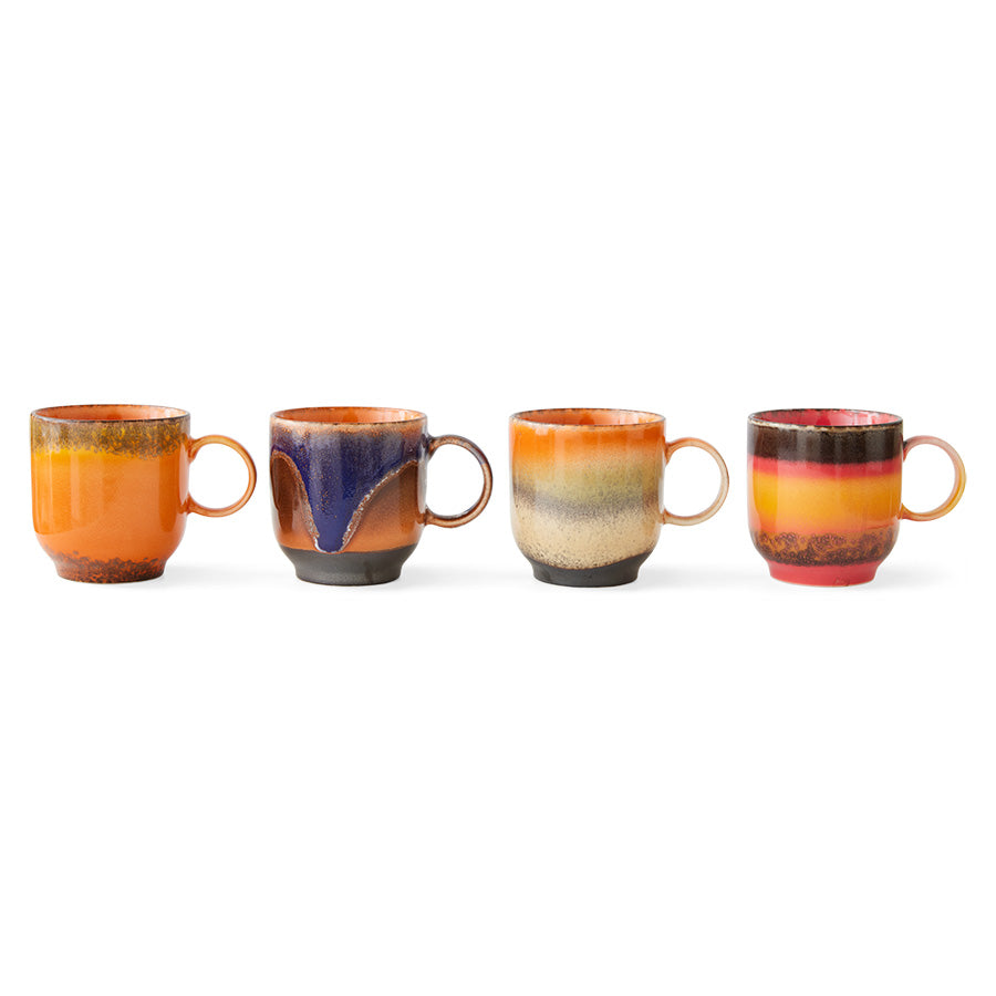 HKLiving 70s Ceramics: Café Mugs - Brazil