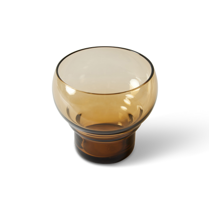 HKLiving 70s Bulb Glasses: Amber, set of 4