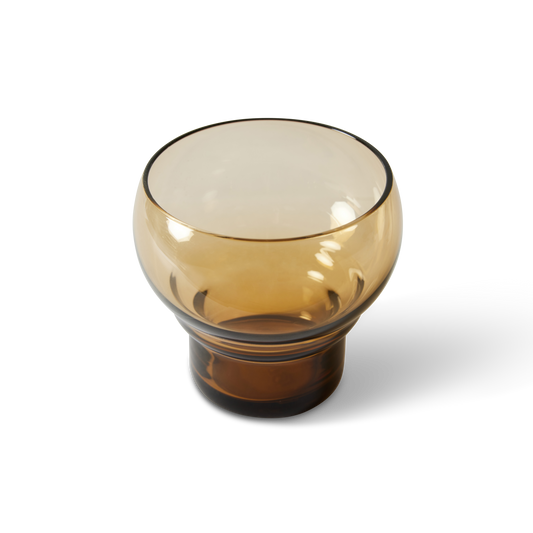 HKLiving 70s Bulb Glasses: Amber, set of 4