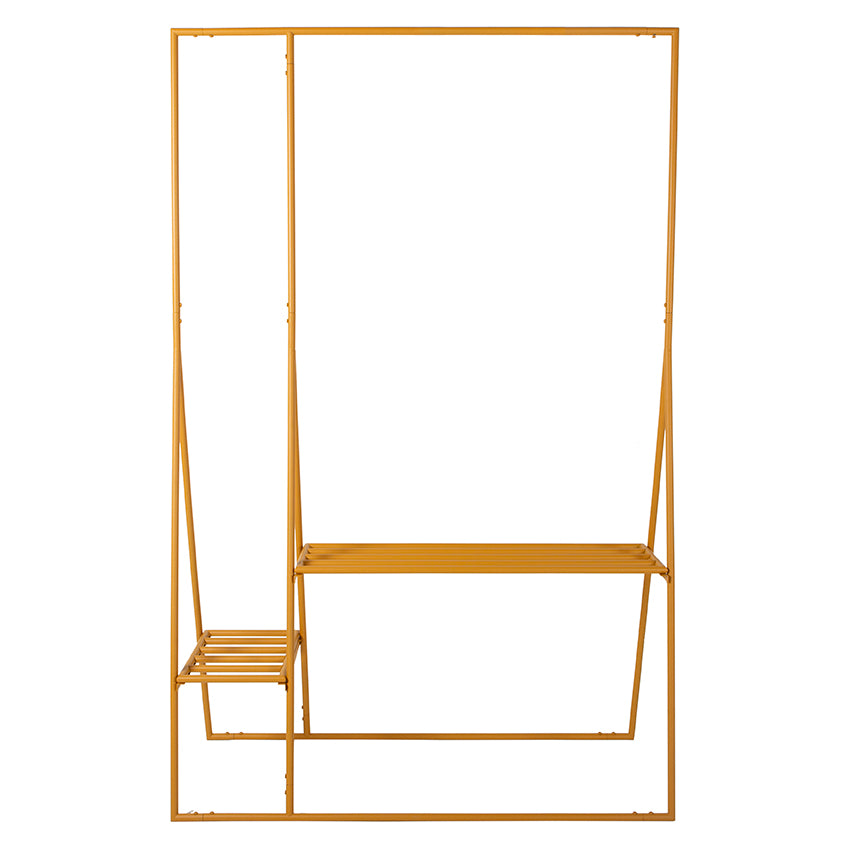 HKLiving Clothing Rack with Hanger/Hook Set - Ginger Orange