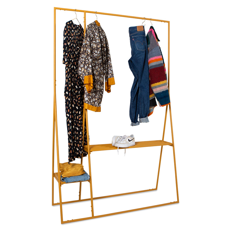 HKLiving Clothing Rack with Hanger/Hook Set - Ginger Orange