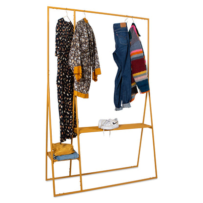 HKLiving Clothing Rack with Hanger/Hook Set - Ginger Orange