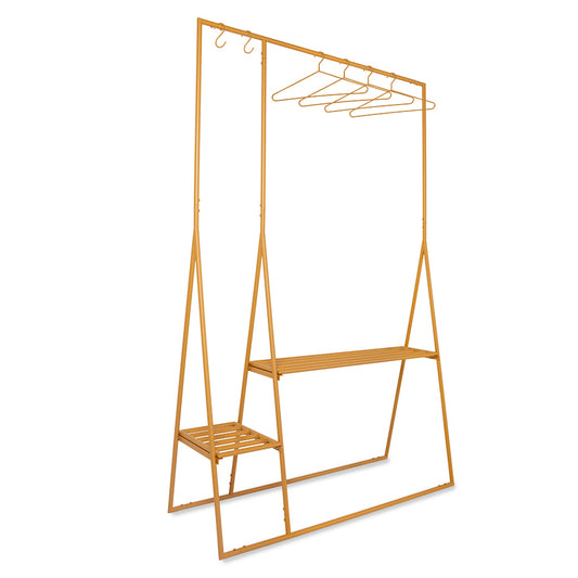 HKLiving Clothing Rack with Hanger/Hook Set - Ginger Orange