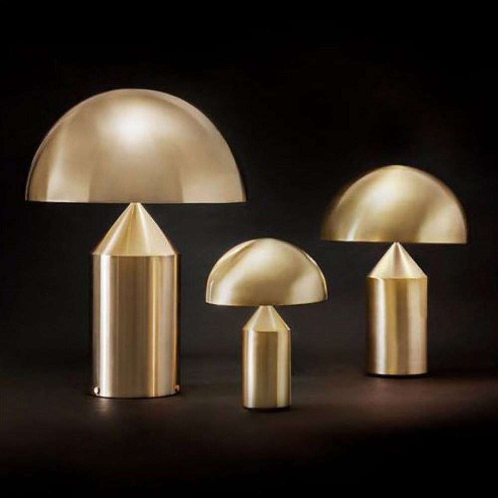 Oluce Atollo Table Lamp Gold