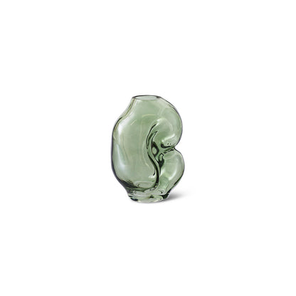 HKLiving Gleam Glass Small Vase: Olive