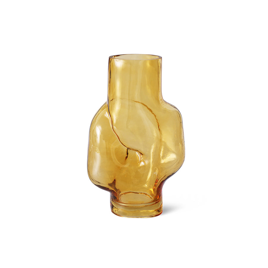 HKLiving Gleam High Vase: Amber