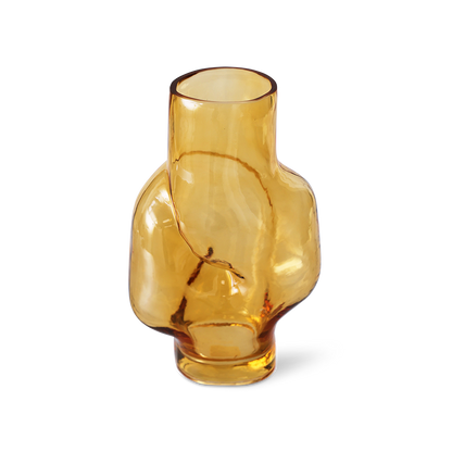 HKLiving Gleam High Vase: Amber