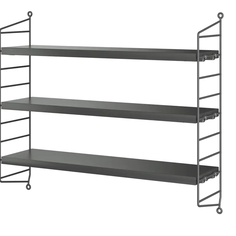 String Pocket Shelving - Wood