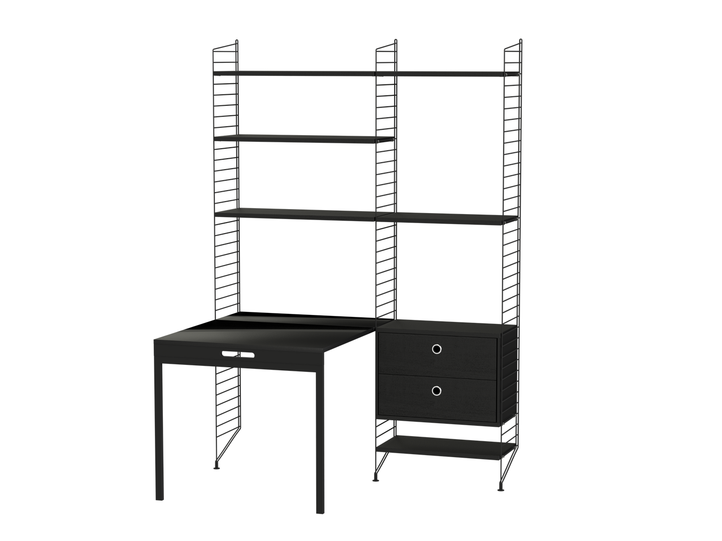 String Workspace (E) with folding desk