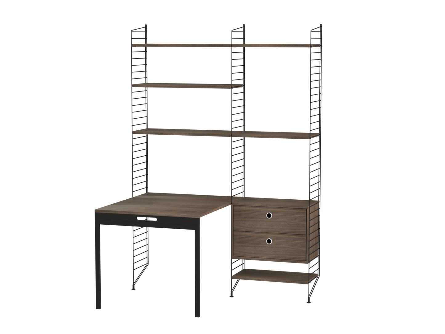 String Workspace (E) with folding desk