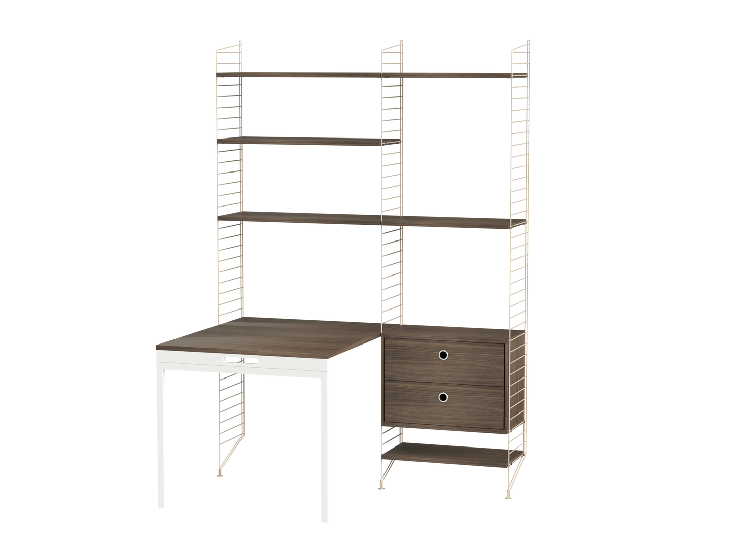 String Workspace (E) with folding desk