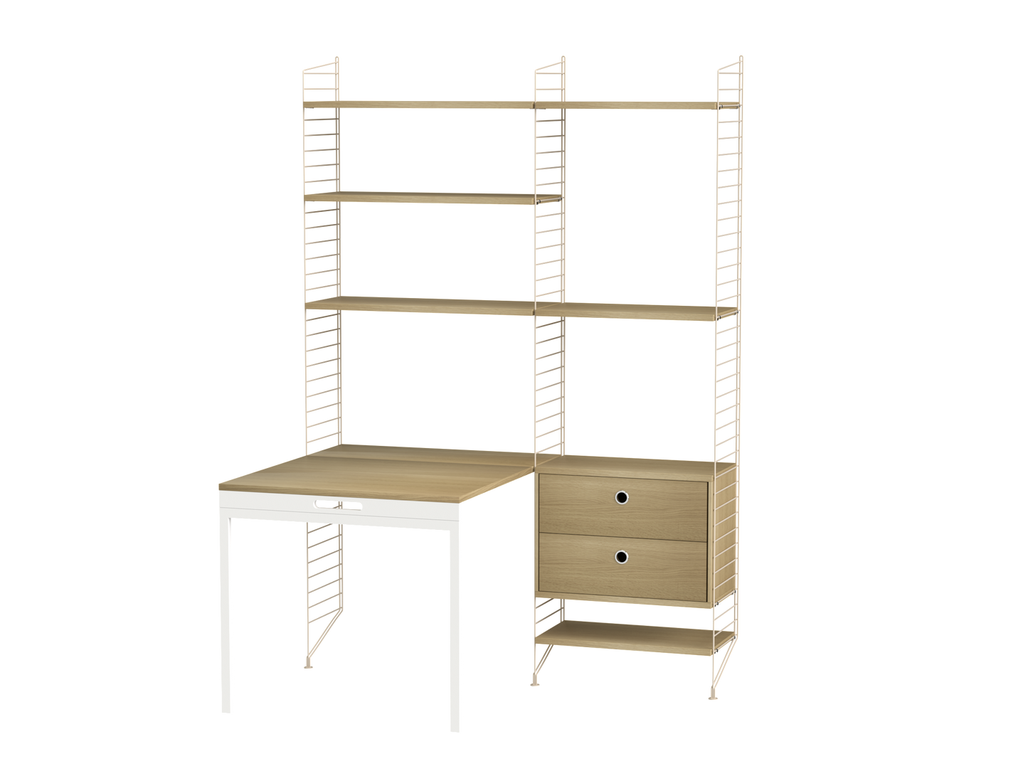 String Workspace (E) with folding desk