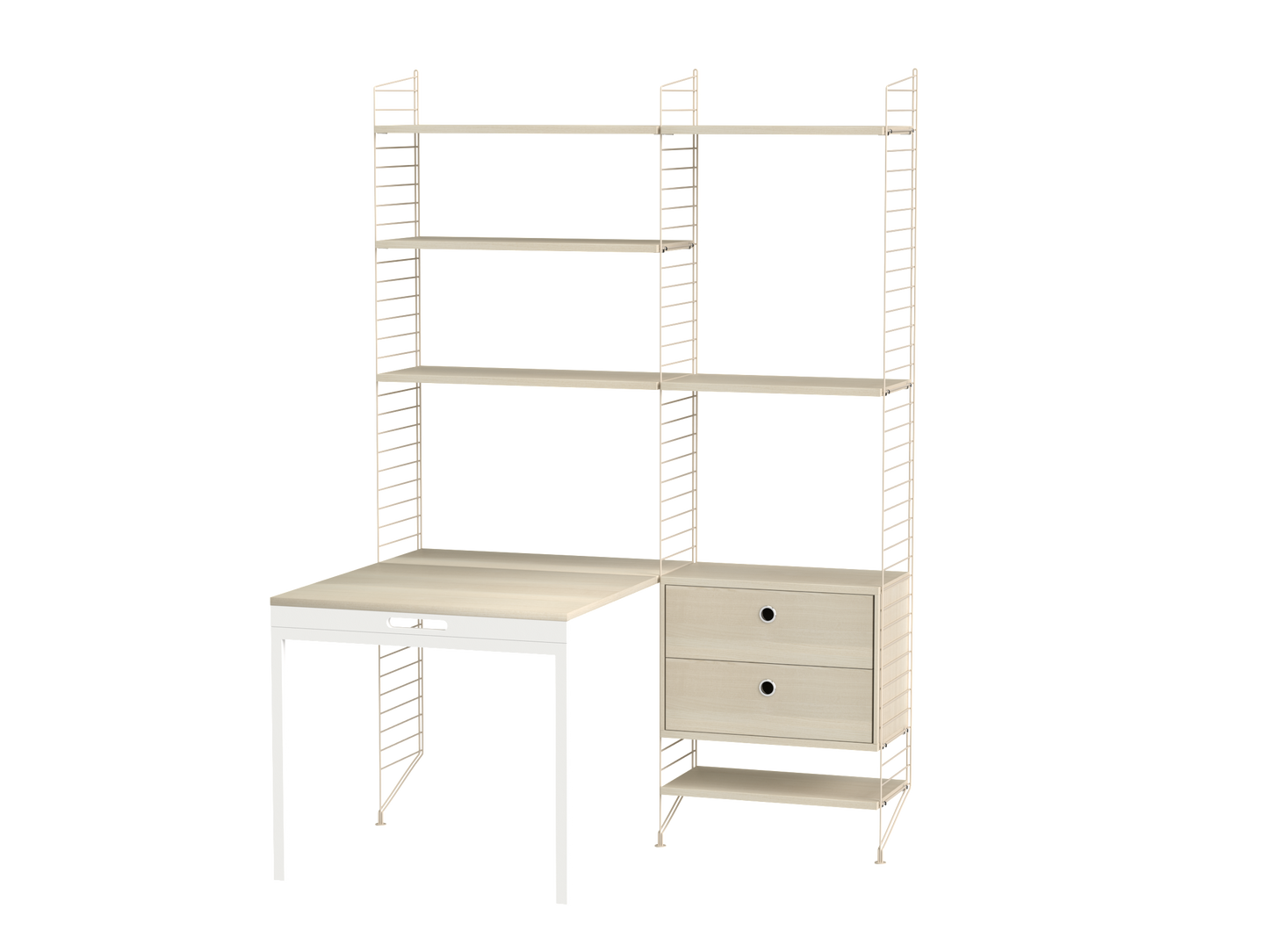 String Workspace (E) with folding desk