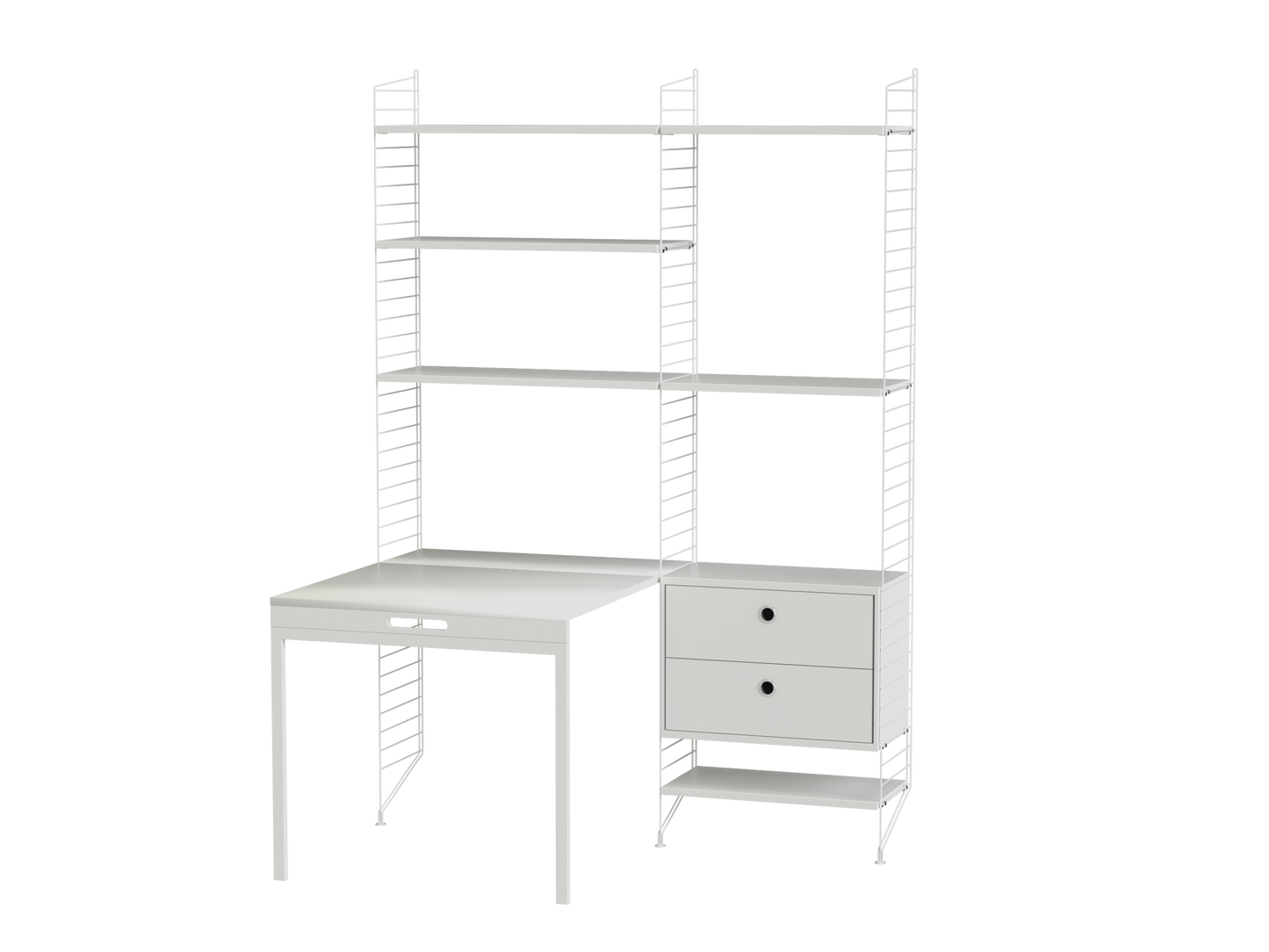String Workspace (E) with folding desk