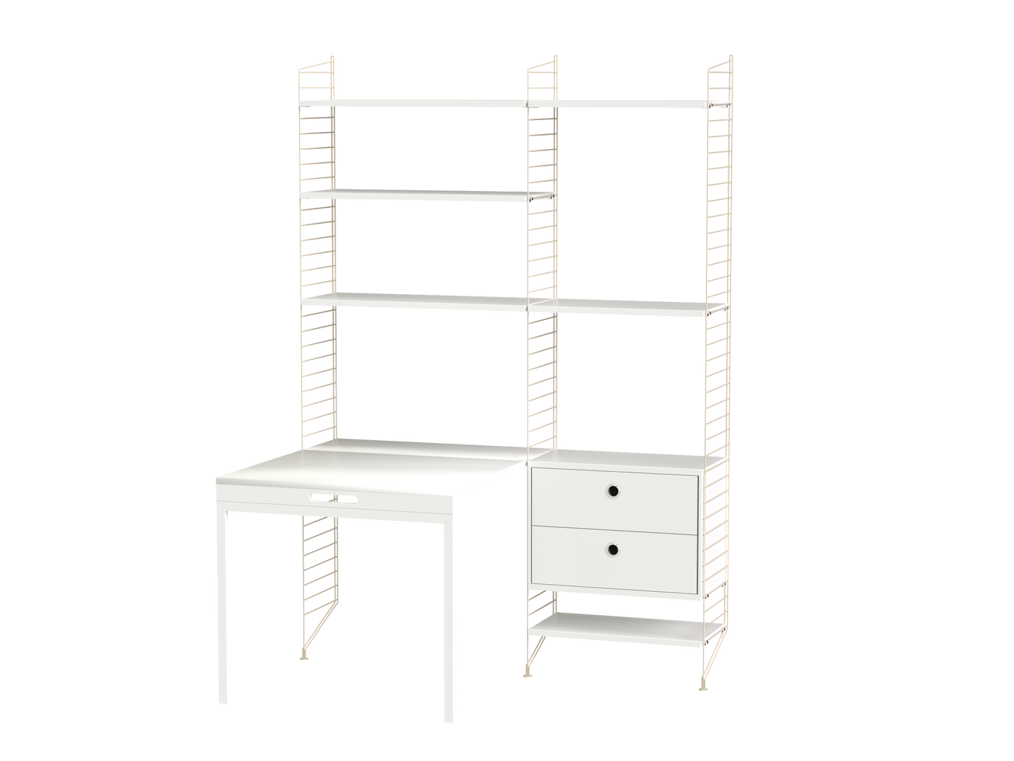 String Workspace (E) with folding desk