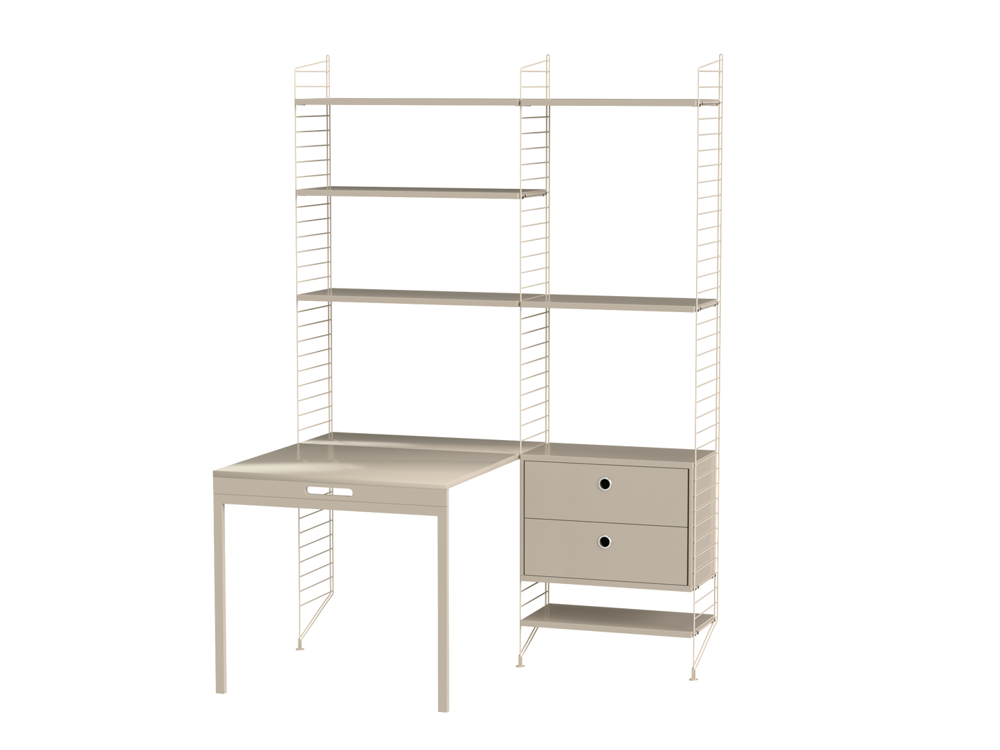 String Workspace (E) with folding desk