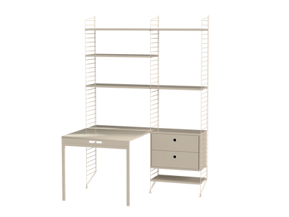 String Workspace (E) with folding desk