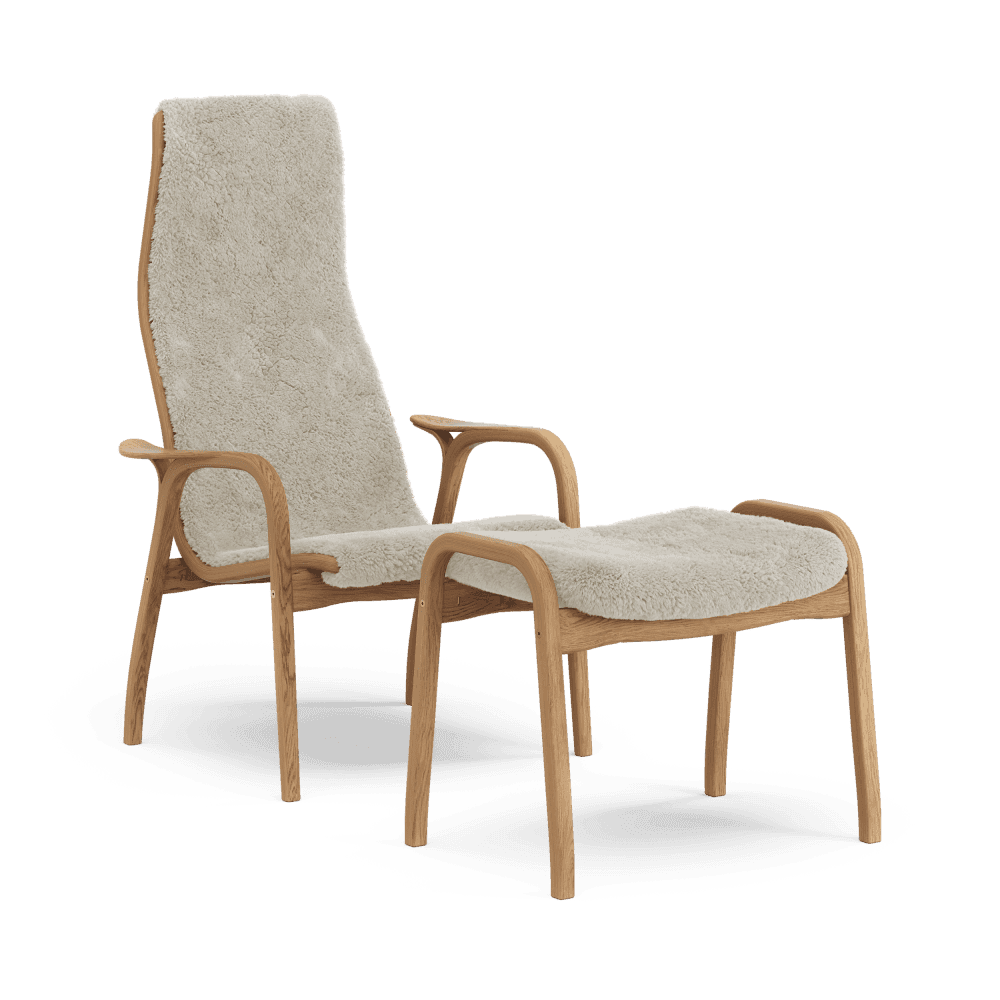 Swedese Lamino Easy Chair & Stool – minima