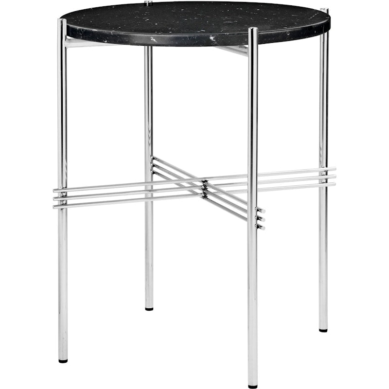 GUBI TS Coffee Table - Dia. 40 - Polished Steel base