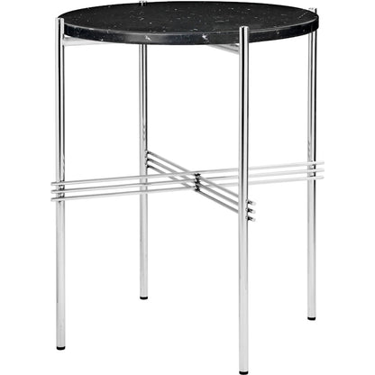 GUBI TS Coffee Table - Dia. 40 - Polished Steel base