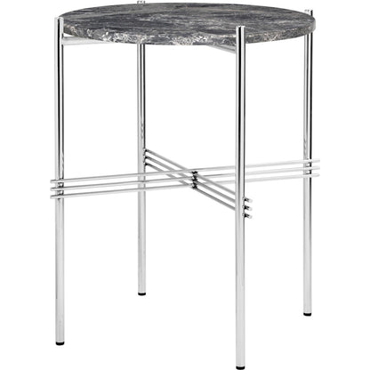 GUBI TS Coffee Table - Dia. 40 - Polished Steel base