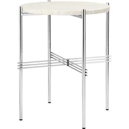 GUBI TS Coffee Table - Dia. 40 - Polished Steel base