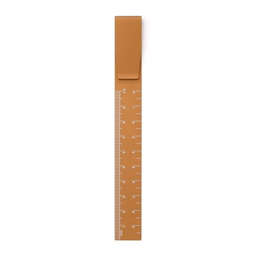 Brown Board Ruler Notable Designs Hightide Clip Ruler: Brown – minima