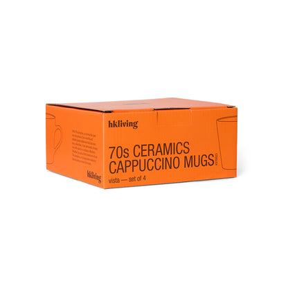 HKLiving 70s Ceramics: Cappuccino Mugs - Vista