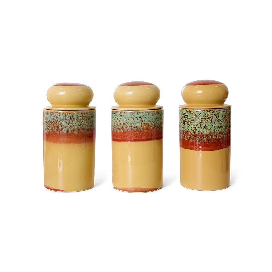 HKLiving 70s Ceramics: Storage Jar - Cove