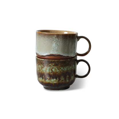 HKLiving 70s Ceramics: Tea Cups - Odyssey