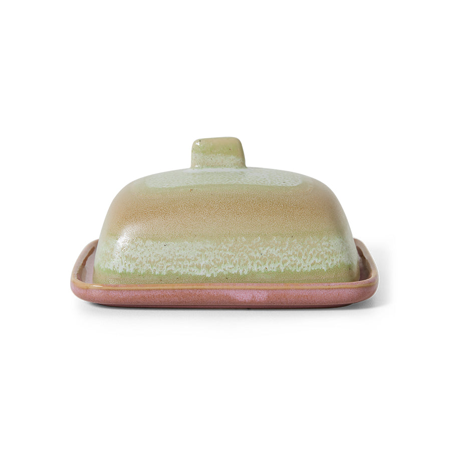 HKLiving 70s Ceramics: Butter Dish - Skyline