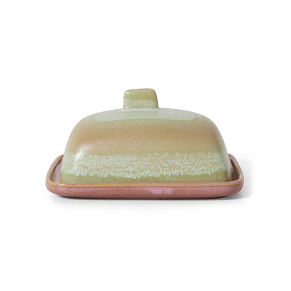 HKLiving 70s Ceramics: Butter Dish - Skyline