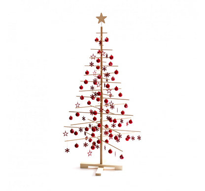minima. Wooden Christmas Tree