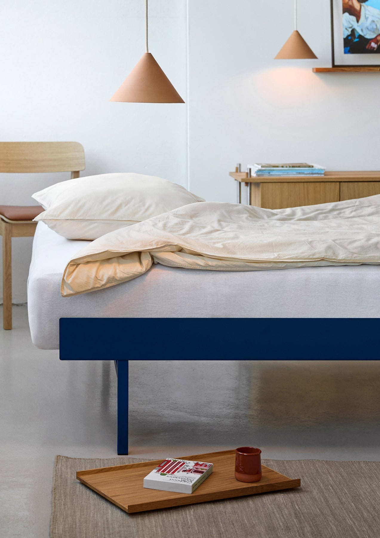 Moebe Bed: 90cm High
