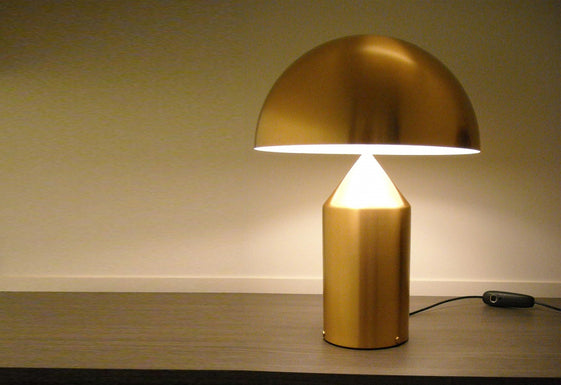 Oluce Atollo Table Lamp Gold