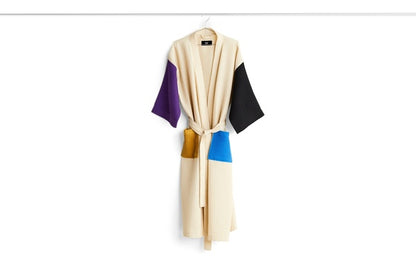 HAY Waffle Bathrobe Cream Multi