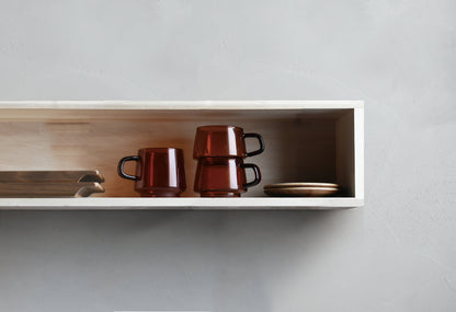 Kinto Sepia Cup and Saucer 270ml