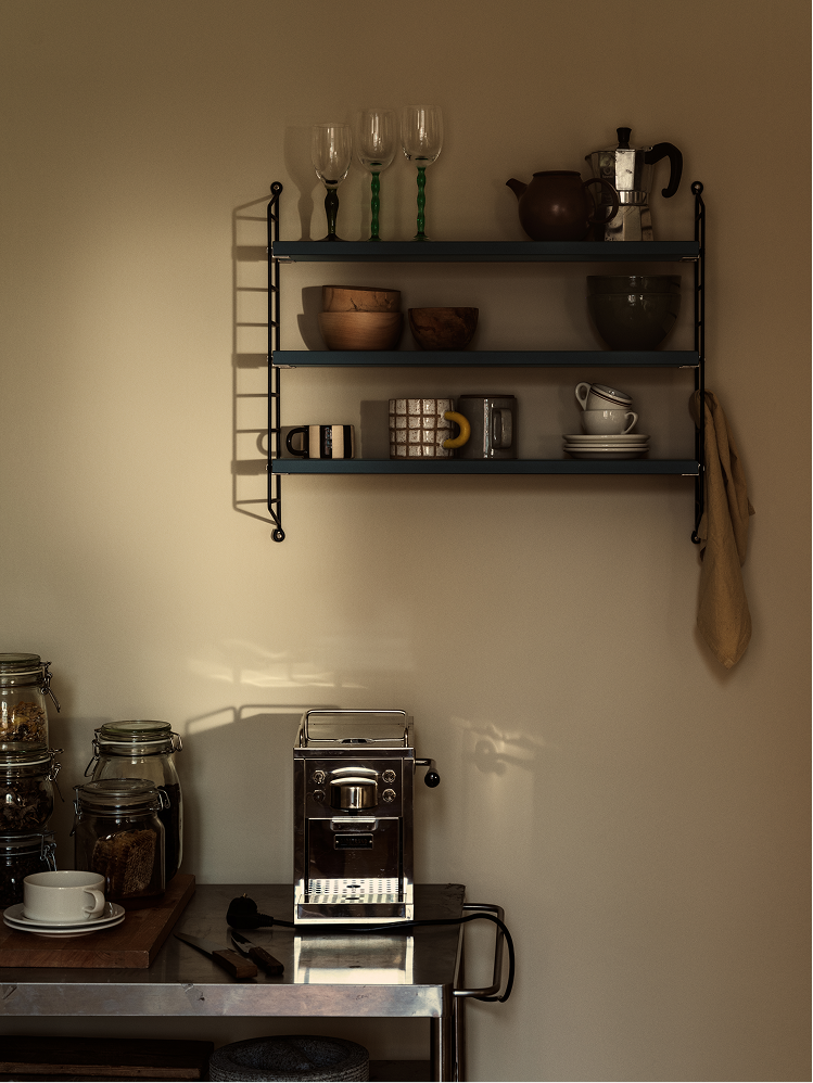 String Pocket Shelving - Wood