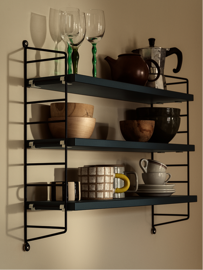 String Pocket Shelving - Wood