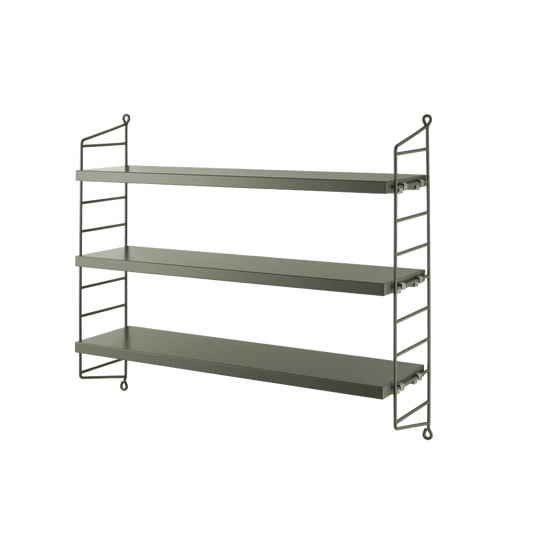 String Pocket Shelving - Sage/Sage